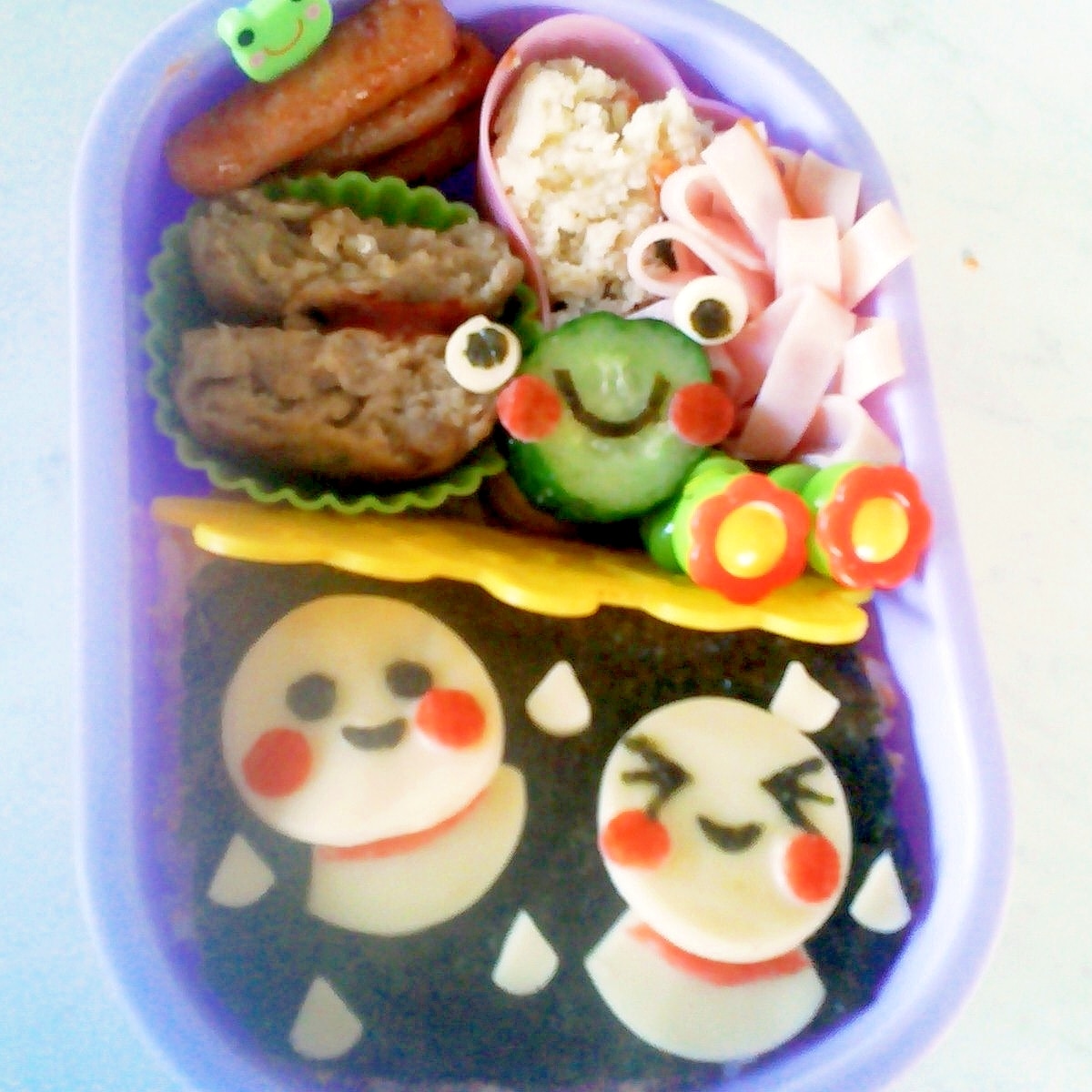 てるてる坊主のお弁当 レシピ 作り方 By さぁー27 楽天レシピ てるてる坊主のお弁当 レシピ 作り方 By さぁー27 楽天レシピ